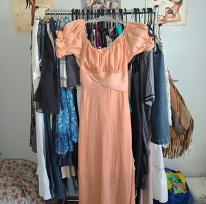 Elegant Peach Altar'd State Princess Dress